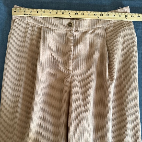 And Now This Womens Brown Corduroy Trousers 16W Straight Leg Mid Rise Pockets - Picture 8 of 9